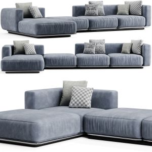 Flexform Grandemare Chaise Longue Sofa 02