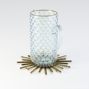 H&M Jug In Textured Glass