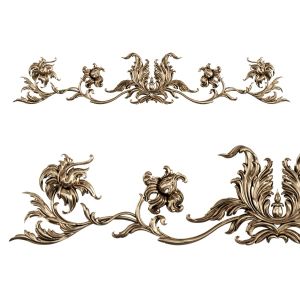 Cartouche. Stucco Decorative Element