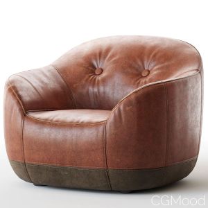 Armchair, Natuzzi, Furrow