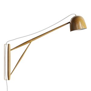 White Oak Crane Wall Swing Lamp