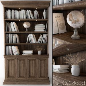 Wooden Library-bookcase