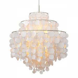 Round Capiz Chandelier