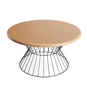 Industrial Circular Wooden Table