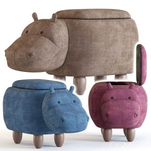 Hippo Children's Storage Stool