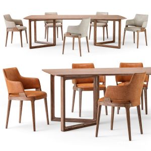 Potocco Velis Armchair Opus Table