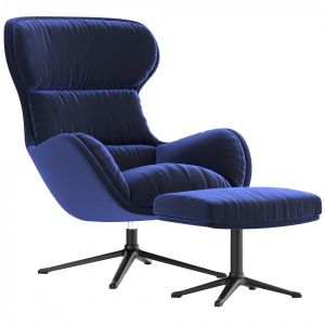 Boconcept - Reno Chair + Reno Footstool