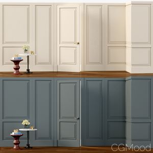 Wall Molding  Boiserie Classic Panels With Door