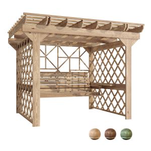 Wooden Swing Pergola