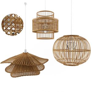 Weaver Pendant Lamp Natural Bamboo