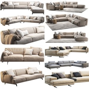 Poliform sofa set (15 items)