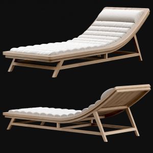 Wooden Outdoor Chaise Lounge L15