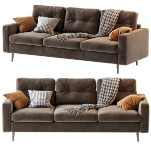 Sofa Dins 3 Sherst Brown