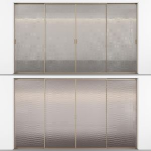 Sliding Doors With Embossed Glass No. 3