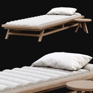 Wooden Outdoor Chaise Lounge S18