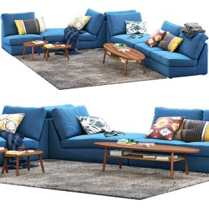 Ikea Kivik 6-seat Corner Modular Sofa