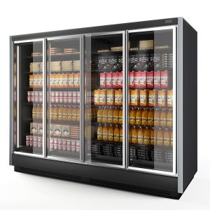 Vertical Glass Door Commercial Fridge