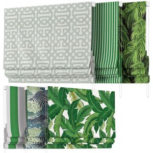 Roman Curtains 57 | Loom Decor | Green Only