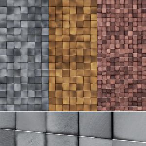 Square Metal Mosaic Tiles (30, 50 Mm)