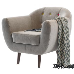 Armchair Rotterdam Tesla Grey