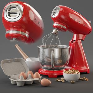 Stand Mixer 50s Style Smeg Smf03rdeu