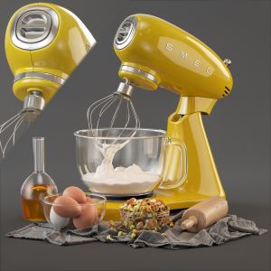 Stand Mixer 50s Style Smeg Smf03rdeu