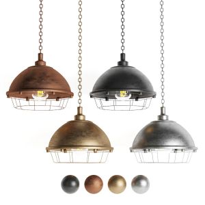 Black Cast Industrial Pendant Lamp  Type 01