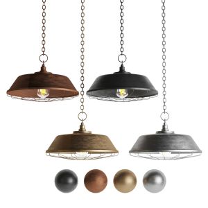 Black Cast Industrial Pendant Lamp Type 05