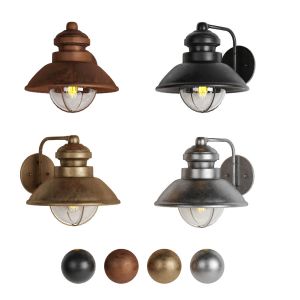 Black Cast Industrial Wall Lamp  Type 08