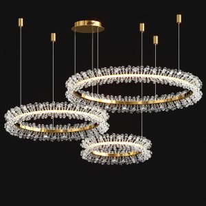 Crystal Tree Tiers Chandelier