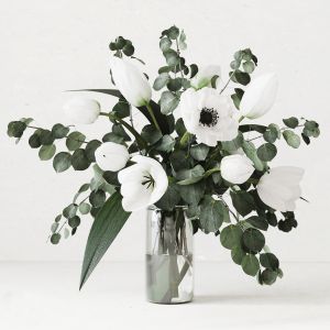 Eucalyptus Bouquet With Tulips