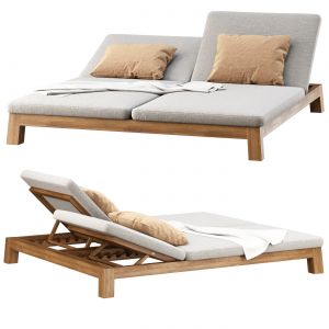 Gijs Double Sun Lounger By Piet Boon