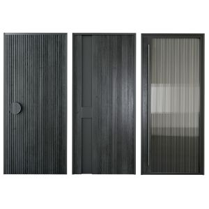 Black Modern Entrance Door