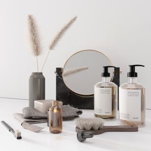 Bathroom Set With Pampas