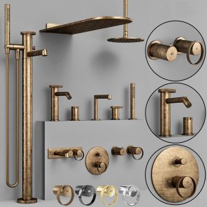 Gessi anello batroom faucet set 2