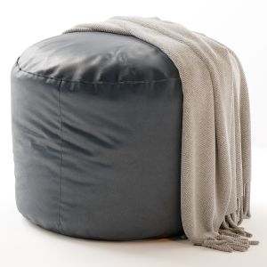 Anywhere Ivory Pouf