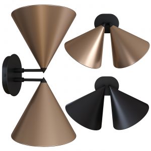 Moke Double Cone Wall Light