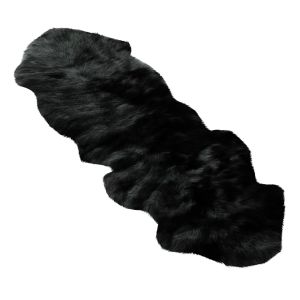 Sheepskin Black Area Rug