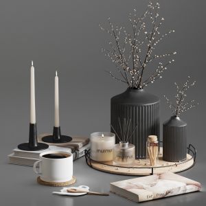 Decorative Set 01 With Murmur Candle And Diffuser