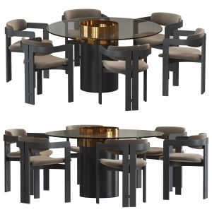 Gallotti & Radice 0414 Chair Haumea T Table