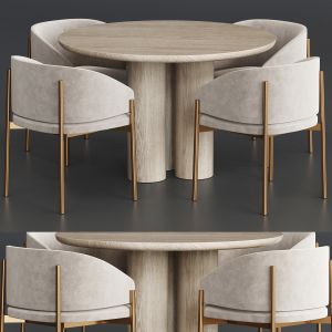 Porro Frank Anya Travertine Dining Table