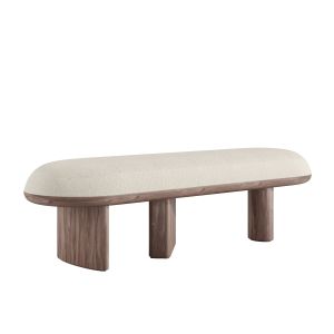 Corbu Bench In Walnut By Demuro Das