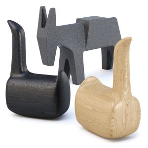 Normann Copenhagen Oak Swan Magis Ettore Sculpture