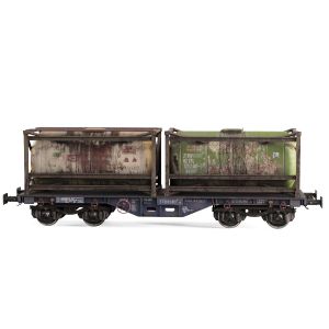 Stylized Railway Wagon With Tanks