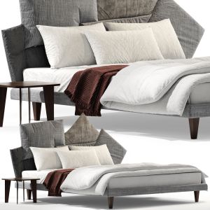 Fabric Double Bed Picabia By Bonaldo