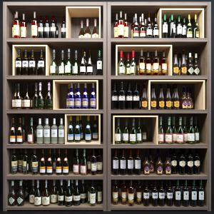 Large Wine Cabinet With Wine Collection