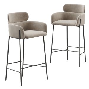 Cb2 Azalea Mink Bar Stool