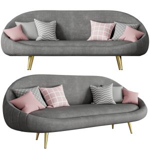 Modway Sublime Channel Velvet Sofa