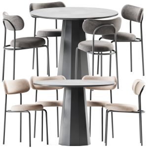 Dix Table And Loop Chair By Connubia