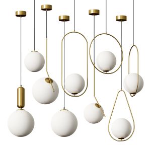 Nordic Metal Glass Ball Pendant Lights